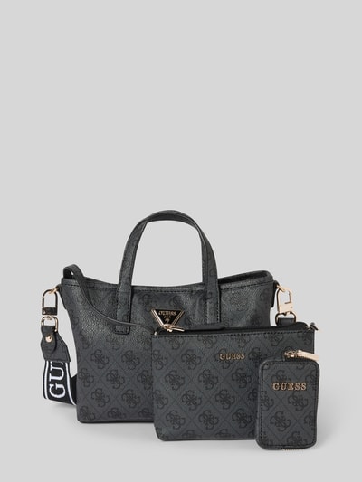 Peek & Cloppenburg GuessHandtasche mit Label-Details Modell 'LATONA' in anthrazit melange Neuheiten