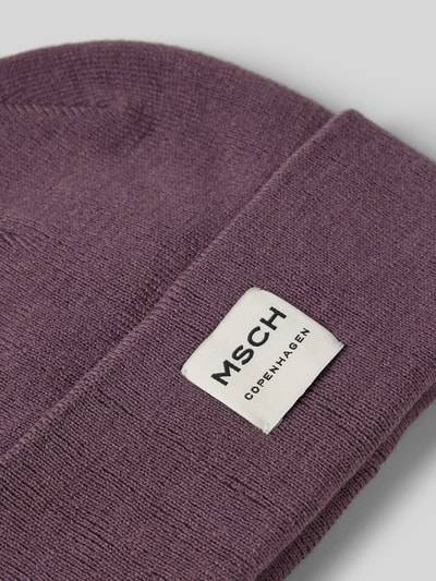 Peek & Cloppenburg MSCH CopenhagenBeanie mit Label-Patch Modell 'Mojo' in mauve Saisonale Angebote