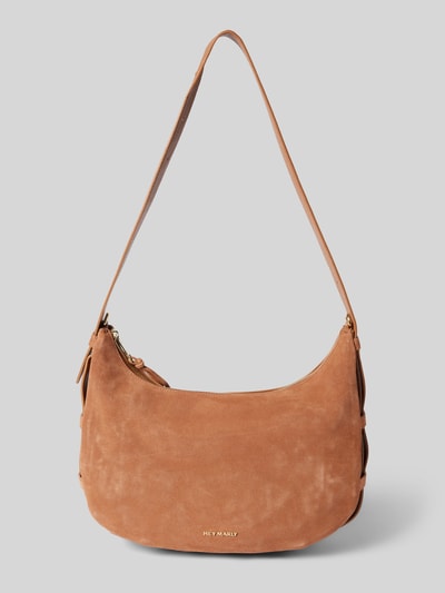 Peek & Cloppenburg Hey MarlyLederhandtasche mit Label-Applikation Modell 'Lifetime Sister' in cognac Riesige Ersparnisse