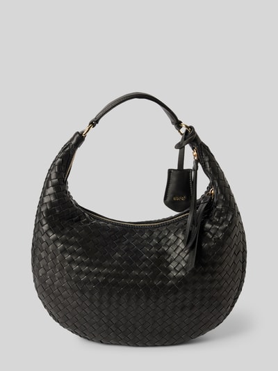 Peek & Cloppenburg AbroHandtasche in Flecht-Optik Modell 'NANA' in black Tiefpreis