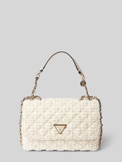 Peek & Cloppenburg GuessHandtasche mit Label-Applikation Modell 'GIULLY 2' in offwhite Sonderangebot der Fabrik