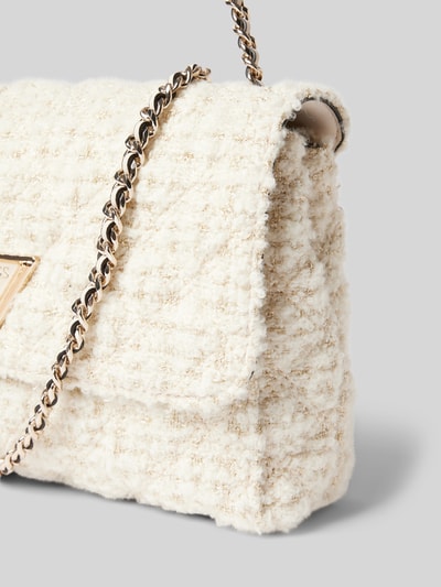 Peek & Cloppenburg GuessHandtasche mit Label-Applikation Modell 'GIULLY 2' in offwhite Sonderangebot der Fabrik