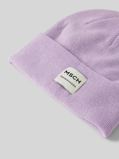 Peek & Cloppenburg MSCH CopenhagenBeanie mit Label-Patch Modell 'Mojo' in flieder Super Rabatt
