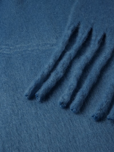 Peek & Cloppenburg Karo KauerSchal mit Fransen in hellblau 50% Rabatt mit kostenlosem Versand