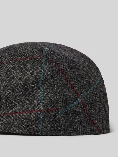Peek & Cloppenburg BarbourSchiebermütze aus Wolle mit Strukturmuster Modell 'Crieff' in blau 2025