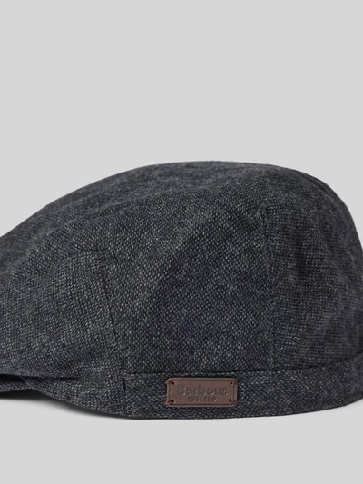 Peek & Cloppenburg BarbourSchiebermütze mit Strukturmuster Modell 'Barlow' in dunkelgrau Auslauf