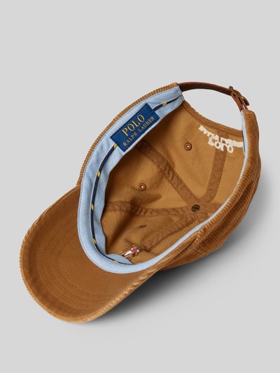 Peek & Cloppenburg Polo Ralph LaurenCap aus Cord mit Label-Stitching in camel Fabrikverkauf