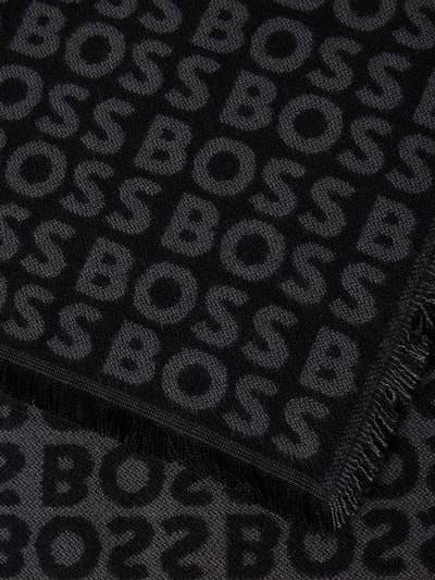 Peek & Cloppenburg BOSSSchal aus Viskose mit Label-Detail Modell 'Tadic' in black Fabrik Onlineshop