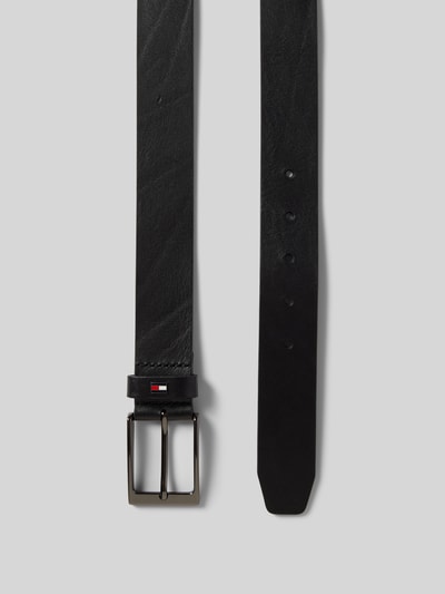 Peek & Cloppenburg Tommy HilfigerLedergürtel mit Logo-Applikation Modell 'LAYTON' in black Flash Sale
