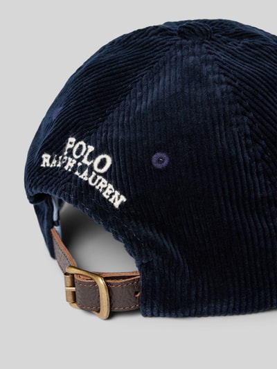 Peek & Cloppenburg Polo Ralph LaurenCap aus Cord mit Label-Stitching in marine Begrenztes Angebot