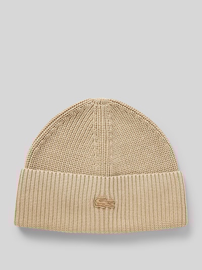 Peek & Cloppenburg LacosteBeanie mit Logo-Badge in beige Cyber Monday