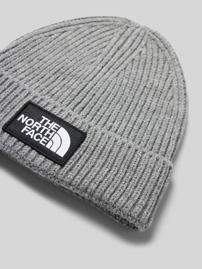 Peek & Cloppenburg The North FaceStrickmütze mit Label-Patch in mittelgrau Weihnachtsangebot
