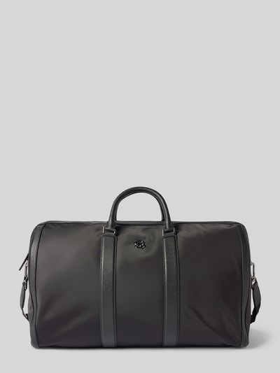Peek & Cloppenburg BOSSDuffle Bag mit Label-Applikation Modell 'Holdall' in black Valentinstagsangebot