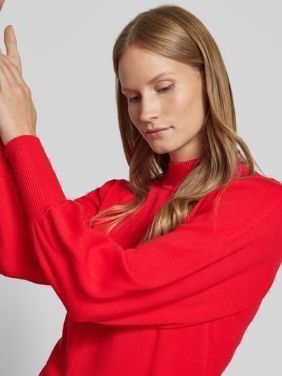 Peek & Cloppenburg YASStrickpullover mit Stehkragen Modell 'FONNY' in rot VIP-Rabatte