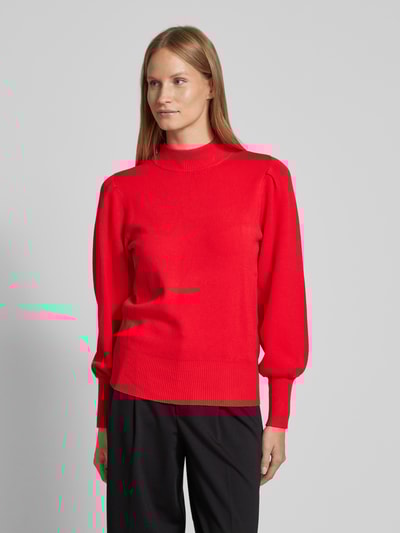 Peek & Cloppenburg YASStrickpullover mit Stehkragen Modell 'FONNY' in rot VIP-Rabatte