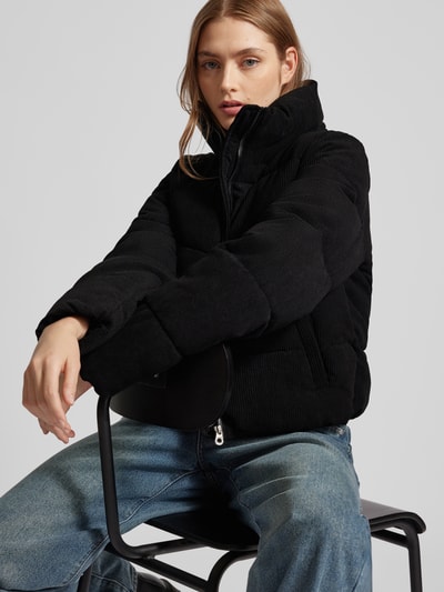 Peek & Cloppenburg OnlyRegular Fit Steppjacke aus Cord Modell 'NEWDOLLY' in metallic black Tiefpreis