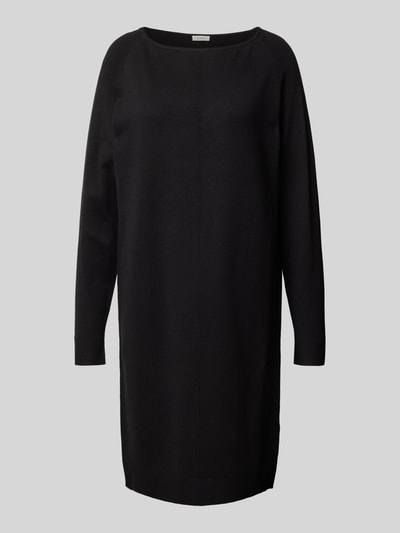 Peek & Cloppenburg s.Oliver RED LABELRelaxed Fit Feinstrickkleid mit U-Boot-Ausschnitt in black Kostenlose Rückgabe