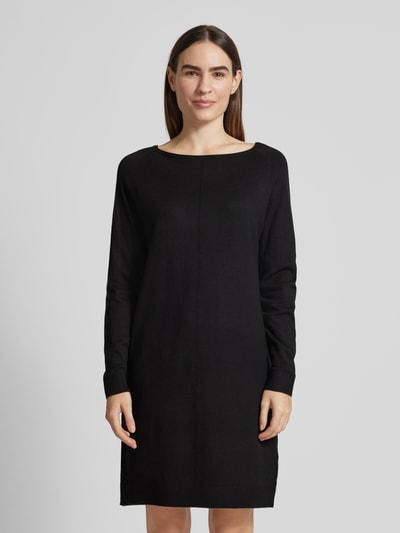 Peek & Cloppenburg s.Oliver RED LABELRelaxed Fit Feinstrickkleid mit U-Boot-Ausschnitt in black Kostenlose Rückgabe