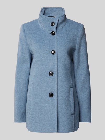 Peek & Cloppenburg Fuchs SchmittWolljacke mit Stehkragen und Knopfverschluss in bleu JETZT KAUFEN