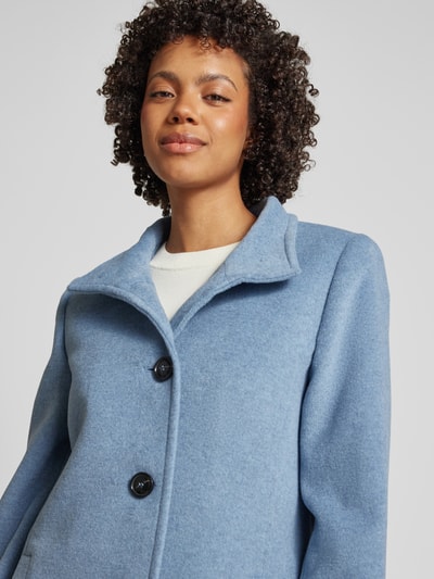 Peek & Cloppenburg Fuchs SchmittWolljacke mit Stehkragen und Knopfverschluss in bleu JETZT KAUFEN