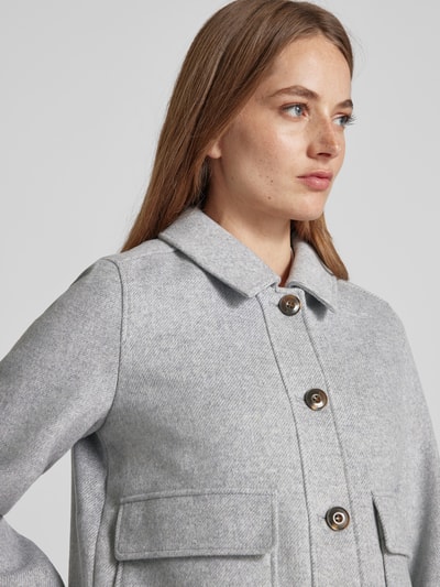Peek & Cloppenburg commaJacke mit Umlegekragen in mittelgrau Bis zu 65% Rabatt