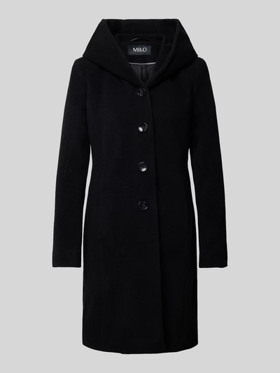 Peek & Cloppenburg Milo CoatsMantel mit Kapuze Modell 'Bella' in black Vierteljährliche Förderung