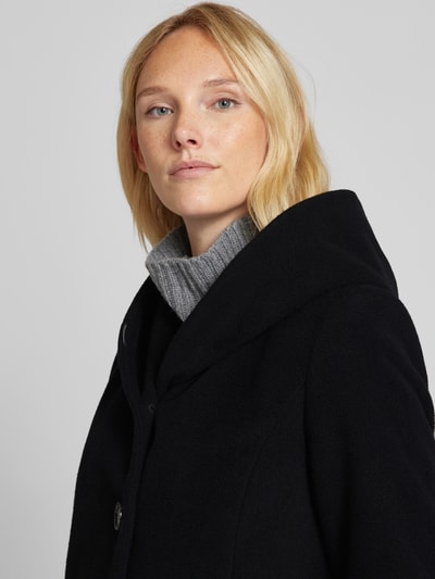 Peek & Cloppenburg Milo CoatsMantel mit Kapuze Modell 'Bella' in black Vierteljährliche Förderung