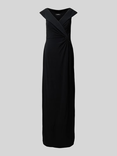 Peek & Cloppenburg Lauren Ralph LaurenAbendkleid mit Knotendetail Modell 'LEONIDAS' in black Riesige Rabatte