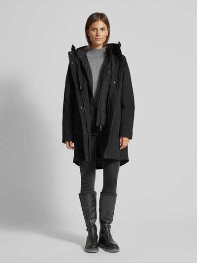 Peek & Cloppenburg Fuchs SchmittMantel mit Kapuze in black Kostenloser Versand international