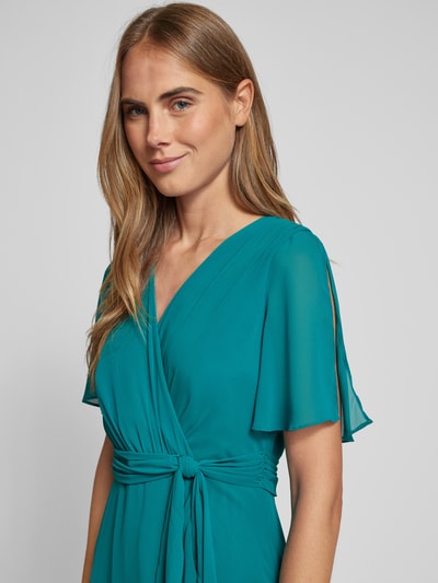 Peek & Cloppenburg Christian Berg CocktailKnielanges Cocktailkleid mit Volantsaum in grass mel 50% Rabatt für begrenzte Zeit