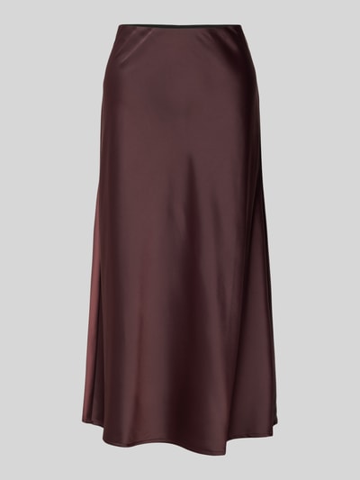 Peek & Cloppenburg YASMidirock mit elastischem Bund Modell 'PELLA' in dunkelbraun Online