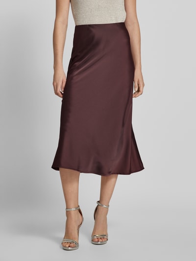 Peek & Cloppenburg YASMidirock mit elastischem Bund Modell 'PELLA' in dunkelbraun Online