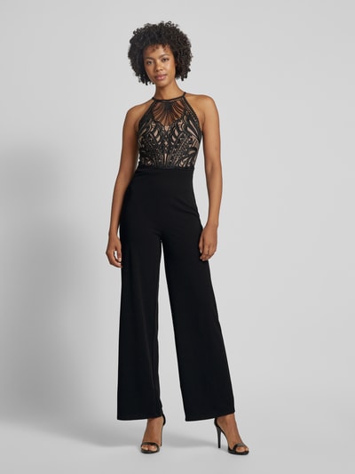 Peek & Cloppenburg LipsyJumpsuit mit Spitzenbesatz in black Outlet
