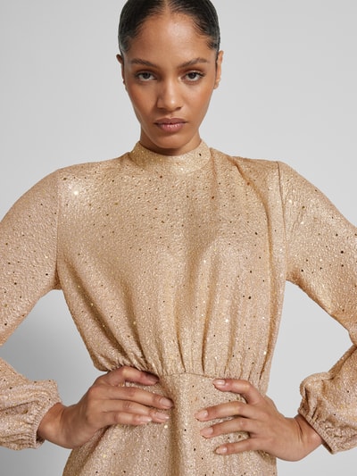 Peek & Cloppenburg Jake*s CollectionKnielanges Kleid mit Pailletten in gold Schlussverkauf
