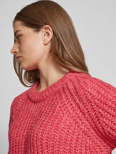 Peek & Cloppenburg Smith and SoulStrickpullover mit gerippten Abschlüssen in pink Blitzverkäufe