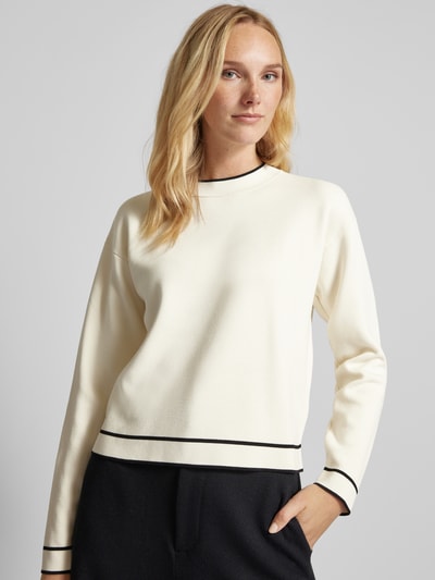 Peek & Cloppenburg MangoPullover mit Rundhalsausschnitt Modell 'COMO' in offwhite Rabatt