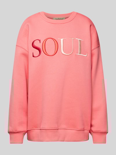 Peek & Cloppenburg Smith and SoulOversized Sweatshirt mit Label-Stitching in pink Flash Sale