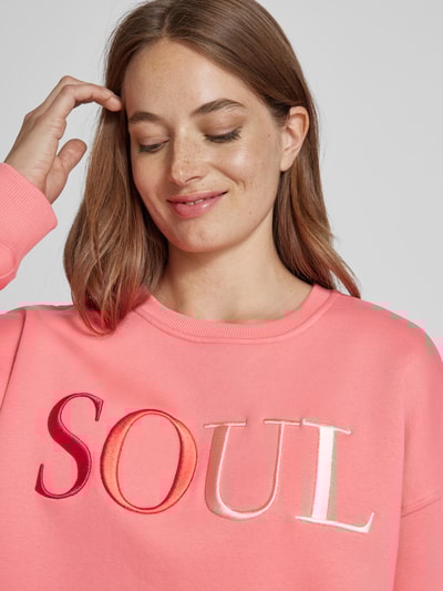 Peek & Cloppenburg Smith and SoulOversized Sweatshirt mit Label-Stitching in pink Flash Sale