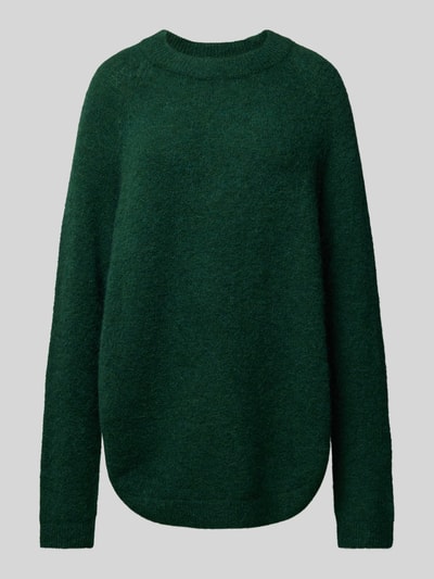 Peek & Cloppenburg MSCH CopenhagenOversized Strickpullover mit Rundhalsausschnitt Modell 'Lessine' in dunkelgruen Online Shopping