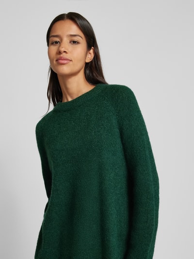 Peek & Cloppenburg MSCH CopenhagenOversized Strickpullover mit Rundhalsausschnitt Modell 'Lessine' in dunkelgruen Online Shopping