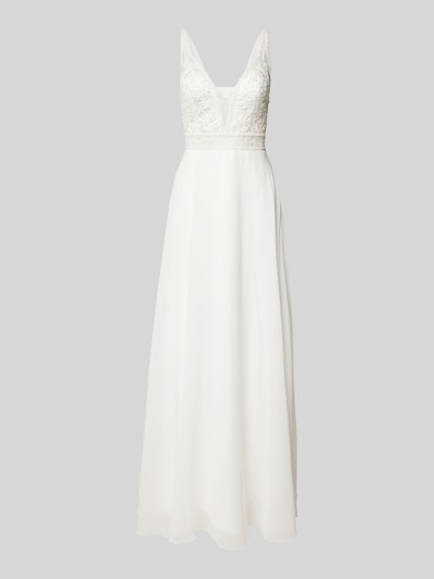 Peek & Cloppenburg LaonaBrautkleid mit floralem Spitzenbesatz in weiss Exklusivangebot