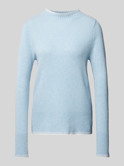Peek & Cloppenburg Christian Berg WomanWollpullover mit Stehkragen in hellblau Weihnachtsangebot