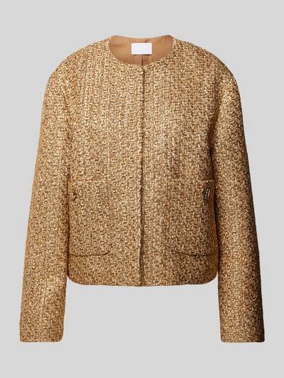 Peek & Cloppenburg Jake*s CollectionRegular Fit Blazer in Bouclé-Optik in gold Muttertagsangebot