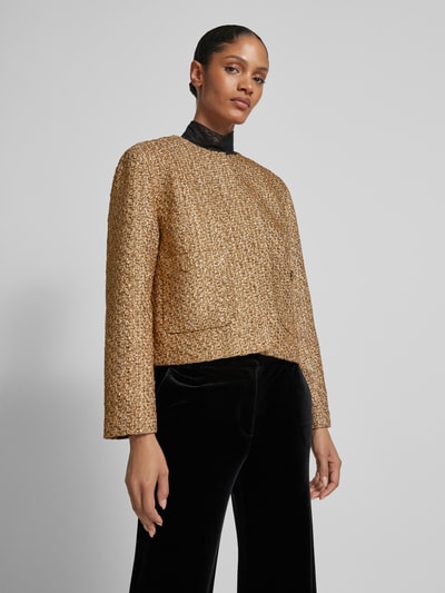 Peek & Cloppenburg Jake*s CollectionRegular Fit Blazer in Bouclé-Optik in gold Muttertagsangebot