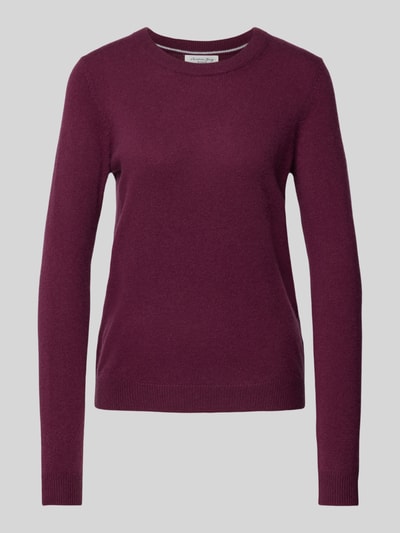 Peek & Cloppenburg Christian Berg WomanStrickpullover mit Strukturmuster in bordeaux Valentinstagsangebot