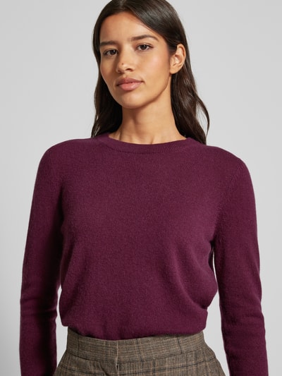 Peek & Cloppenburg Christian Berg WomanStrickpullover mit Strukturmuster in bordeaux Valentinstagsangebot