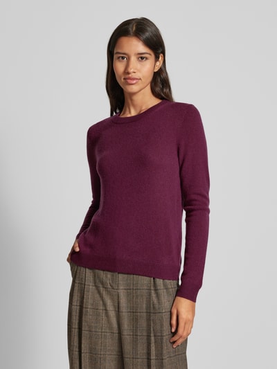 Peek & Cloppenburg Christian Berg WomanStrickpullover mit Strukturmuster in bordeaux Valentinstagsangebot