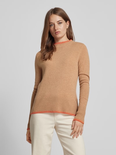 Peek & Cloppenburg Christian Berg WomanWollpullover mit Stehkragen in camel Riesige Ersparnisse