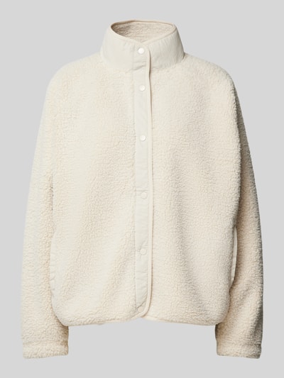 Peek & Cloppenburg Jake*s CasualSweatjacke mit Teddyfell in ecru Kostenlose Rückgabe