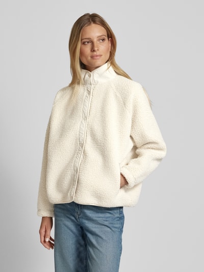 Peek & Cloppenburg Jake*s CasualSweatjacke mit Teddyfell in ecru Kostenlose Rückgabe